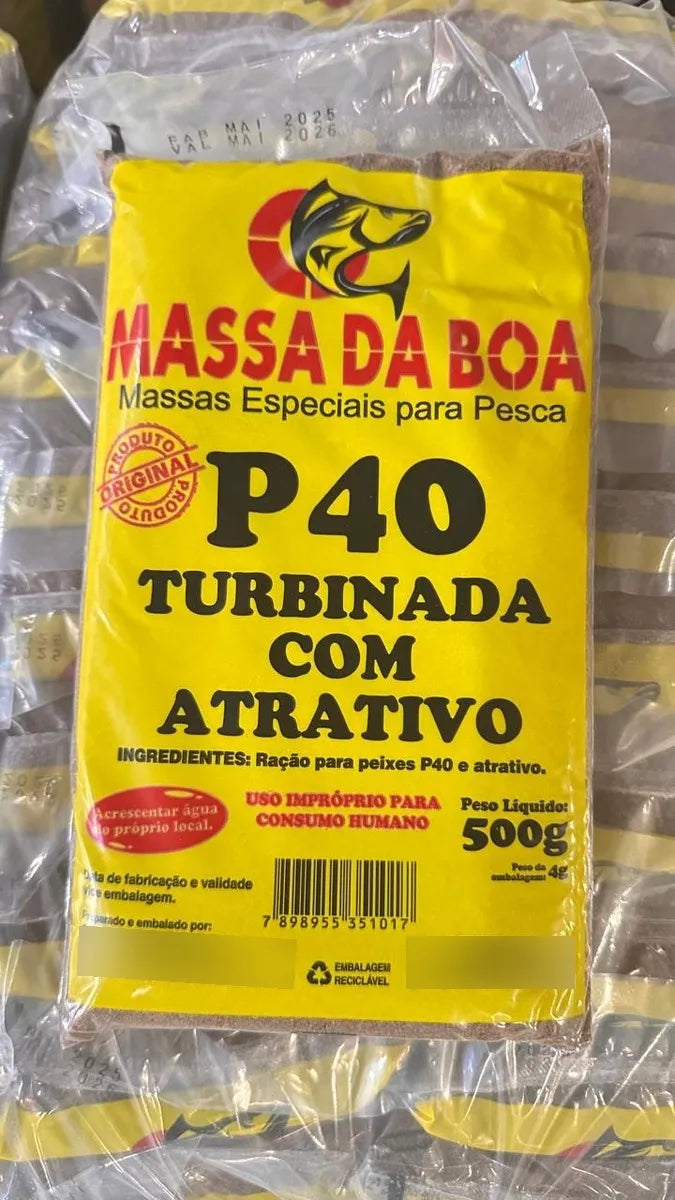 Kit 3 Massas Pesca P40 Turbinada + 7 Massas E Banana Com Mel