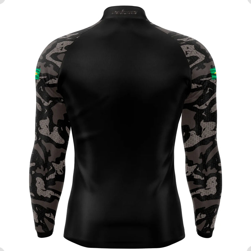 Camisa Camiseta Blusa Pesca Proteção Solar Uv50 Camuflada