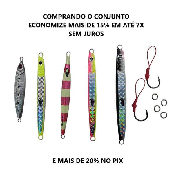 CONJUNTO DE JIGS ATÉ 75G PARA ANCHOVA E SOROROCA